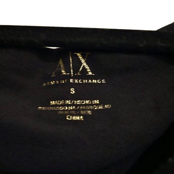 Armani Exchange Women's Long Sleeved Top with Hood sz small - Picture 3 of 4